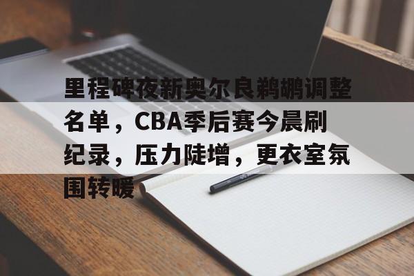 华体会hth-里程碑夜新奥尔良鹈鹕调整名单，CBA季后赛今晨刷纪录，压力陡增，更衣室氛围转暖的简单介绍